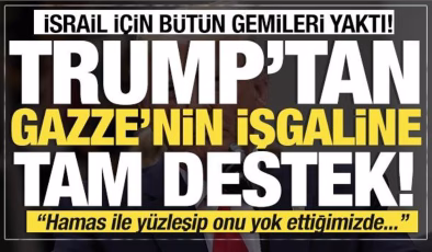 Son dakika… Trump, İsrail için bütün gemileri yaktı! Gazze işgaline tam destek!