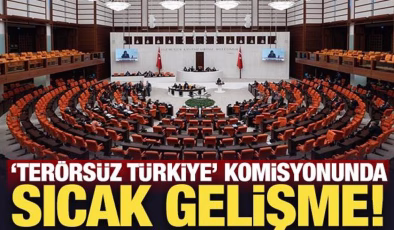 ‘Terörsüz Türkiye’ komisyonunda ön toplantının saati belli oldu