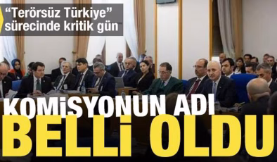 Terörsüz Türkiye sürecinde kritik gün! Komisyonun adı belli oldu