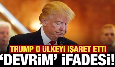 Trump o ülkeyi işaret etti: Devrim var gibi görünüyor