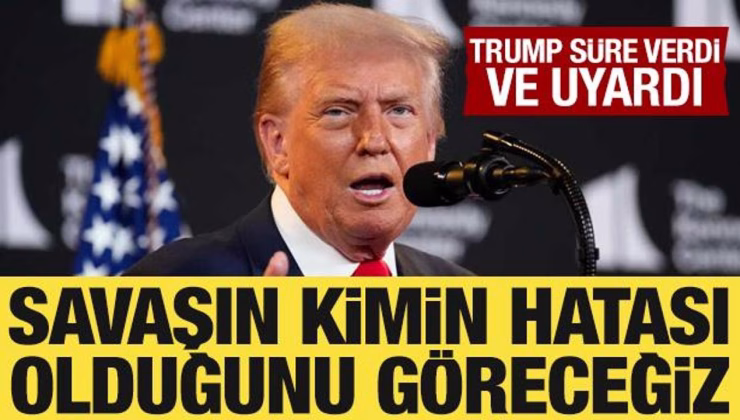 Trump: Önümüzdeki 2 hafta önemli