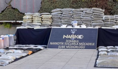 Uyuşturucu tacirlerine darbe! Yüzlerce kilo uyuşturucu ele geçirildi