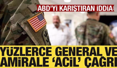 ABD, yüzlerce general ve amirali acil toplantıya çağırdı