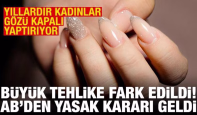 AB’den jel tırnağın ana bileşenine yasak