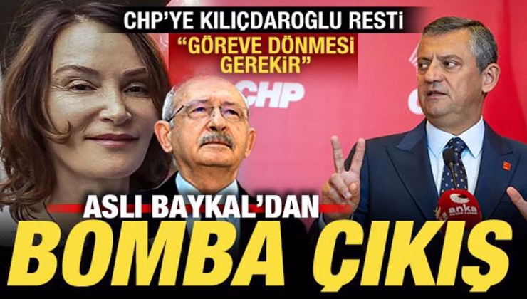 Aslı Baykal’dan bomba kurultay çıkışı! CHP’ye Kılıçdaroğlu resti: Göreve dönmesi gerekir