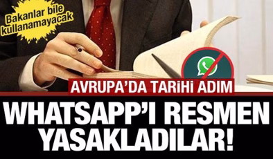Avrupa’da tarihi adım: Memurlara Whatsapp yasaklandı! Sadece yerli uygulama kullanılacak