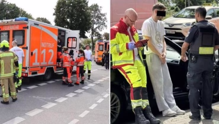 Berlin’de bir araç kalabalığa çarptı: Yaralılar var