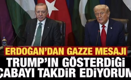 Cumhurbaşkanı Erdoğan’dan mesaj: Trump’ın gösterdiği çabayı ve liderliği takdir ediyorum