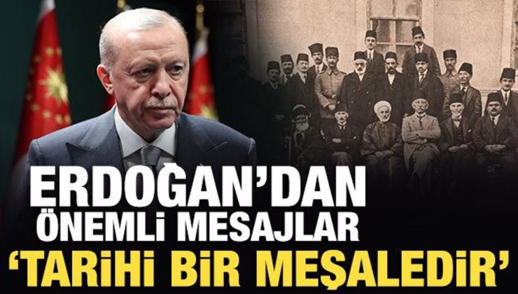 Erdoğan’dan son dakika Sivas Kongresi mesajı!