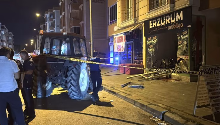 Erzurum’da esnaf kavgasında traktörle dükkana daldı: 3 yaralı