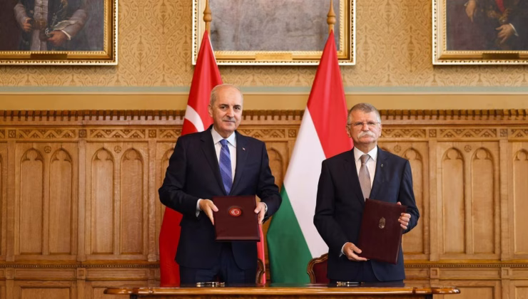 Meclis Başkanı Kurtulmuş, Macaristan Ulusal Meclisi Başkanı Köver ile görüştü