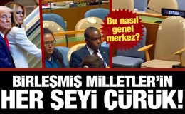 Merdiven bozuk, prompter arızalı, koltuk yırtık… Birleşmiş Milletler’in her şeyi çürük!