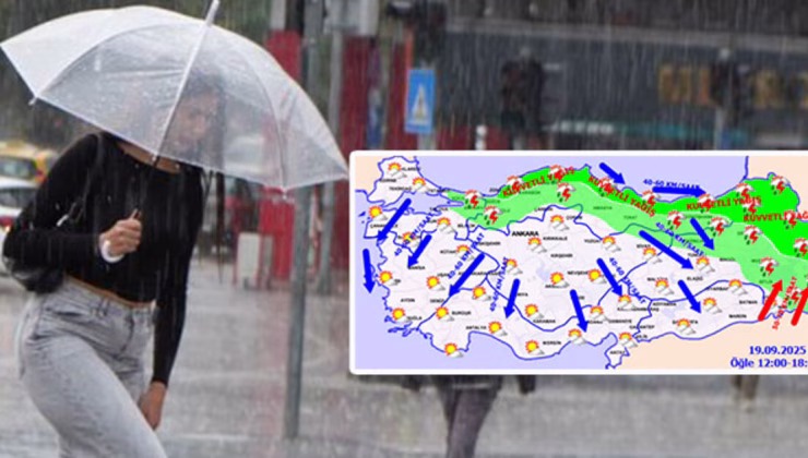 Meteoroloji saat verip uyardı! 3 bölgede şiddetli sağanak!