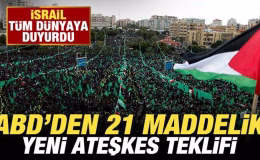Son dakika: İsrail tüm dünyaya duyurdu! ABD’den 21 maddelik ateşkes teklifi