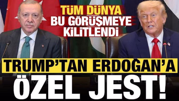 Tarihi görüşme öncesi Trump’tan Erdoğan’a özel jest!