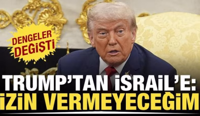 Trump: İsrail’in Batı Şeria’yı ilhak etmesine izin vermeyeceğim