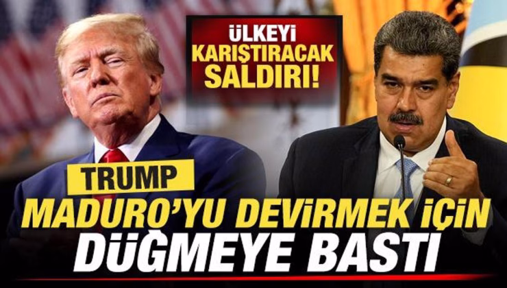 Trump, Maduro’yu devirmek için düğmeye bastı! Ülkeyi karıştıracak saldırı iddiası
