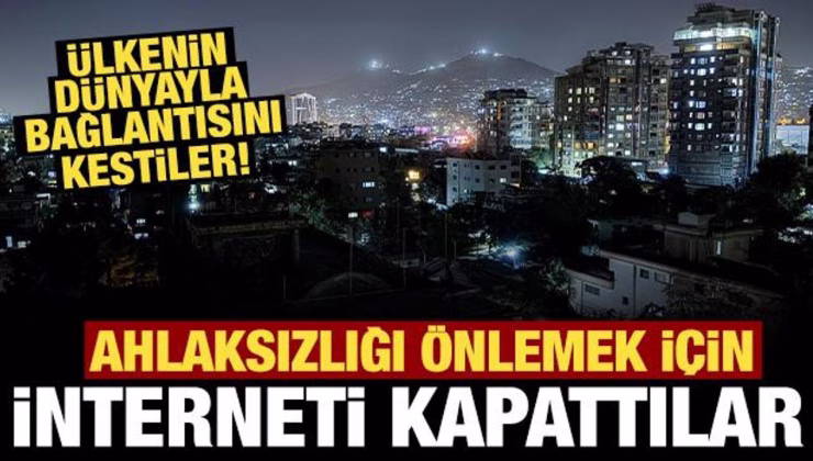 Ülkenin dünyayla bağlantısını kestiler: Ahlaksızlığı önlemek için interneti kapattılar!