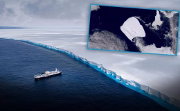 Ünvanını kaybetti: Dünyanın en büyük buzdağı parçalandı