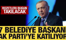 7 belediye başkanı bugün AK Parti’ye katılacak