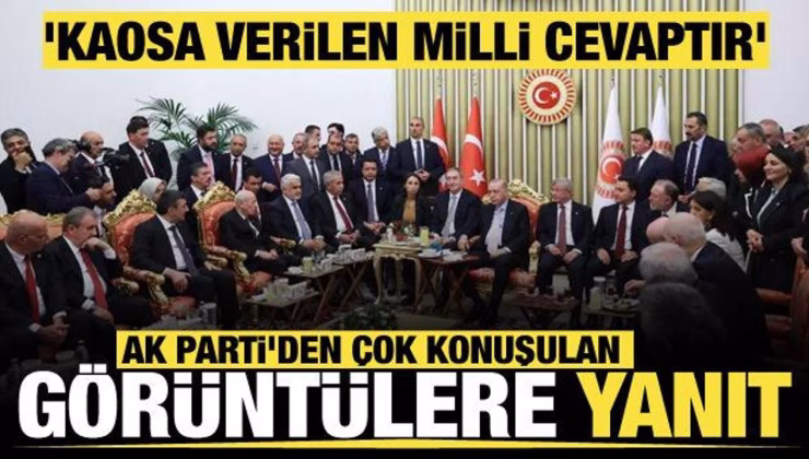 AK Parti Sözcüsü Ömer Çelik meclis açılışına dikkat çekti: Kaosa verilen milli cevaptır