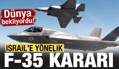 Hollanda’dan İsrail’e yönelik F-35 kararı!