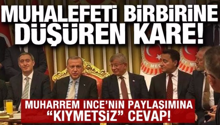 Muhalefet o fotoğraf ile birbirine düştü: Muharrem İnce’nin paylaşımına Babacan’dan tepki