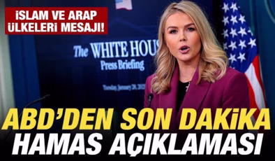 Son dakika: Beyaz Saray’dan Hamas açıklaması!