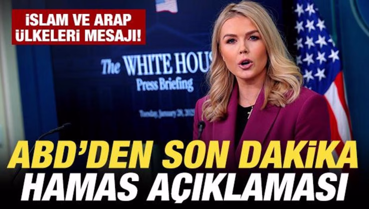 Son dakika: Beyaz Saray’dan Hamas açıklaması!