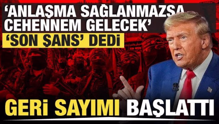 Son dakika: Trump Hamas’ı süre vererek tehdit etti: Anlaşma sağlanmazsa cehennem gelecek