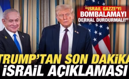 Trump’tan son dakika açıklaması: İsrail Gazze’yi bombalamayı derhal durdurmalı